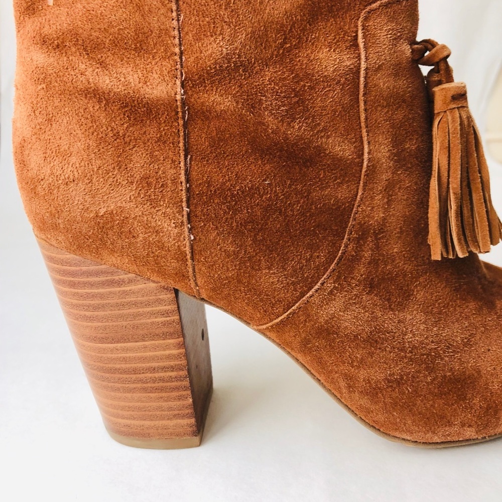 French Connection Suede Booties with Tassels